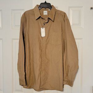 ROWM Dillard's Men's Long Sleeve Shirt Tan XL